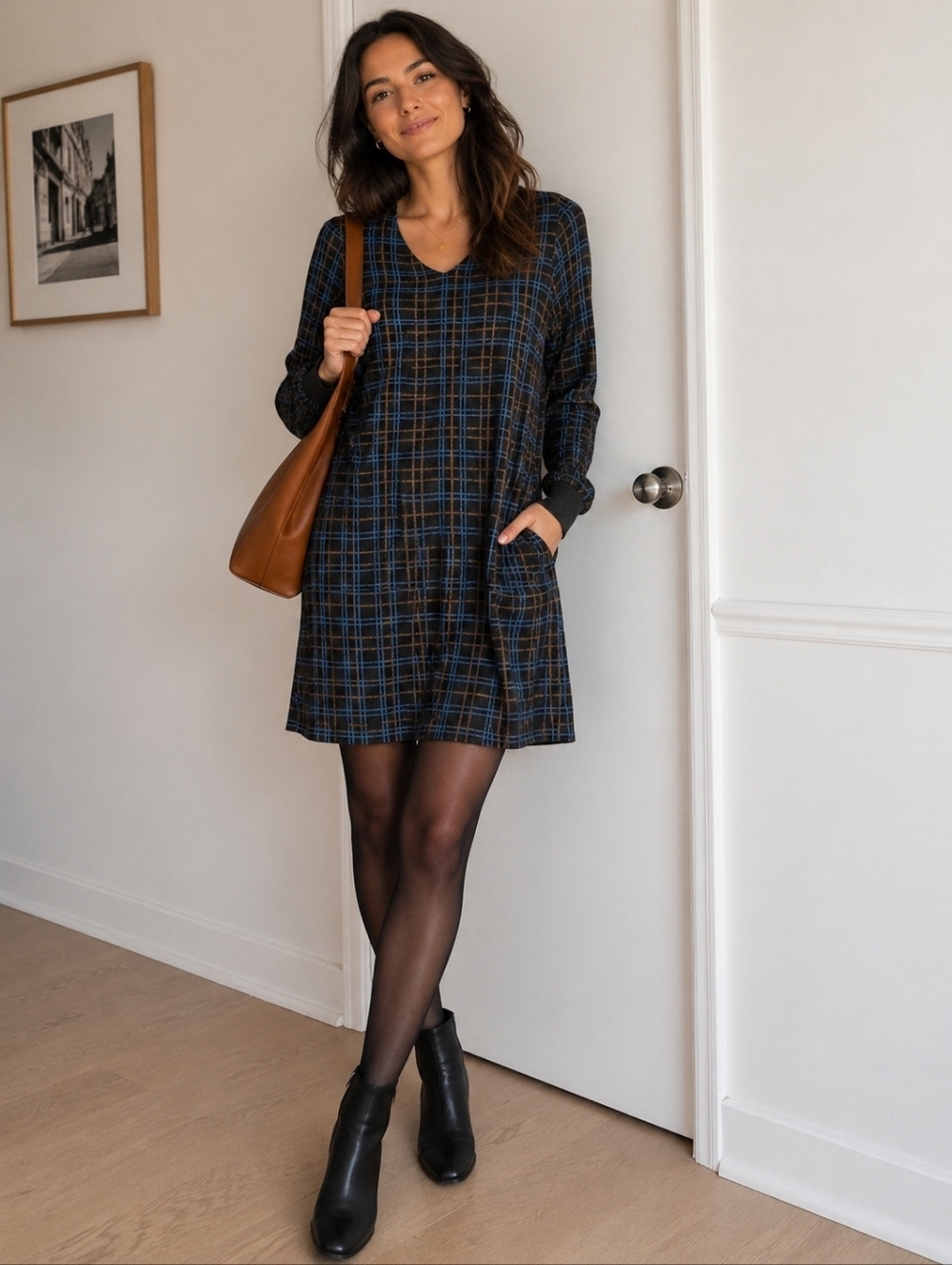 YEST PLAID DRESS SIZE 8